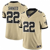 Men's New Orleans Saints #22 Rashid Shaheed Gold 2025 F.U.S.E. Alternate Vapor Limited Stitched Jersey,baseball caps,new era cap wholesale,wholesale hats