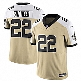 Men's New Orleans Saints #22 Rashid Shaheed Gold White Alternate 2025 F.U.S.E. Vapor Limited Stitched Jersey,baseball caps,new era cap wholesale,wholesale hats