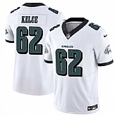 Men & Women & Youth Philadelphia Eagles #62 Jason Kelce White 2024 F.U.S.E. Vapor Untouchable Limited Stitched Jersey,baseball caps,new era cap wholesale,wholesale hats