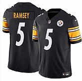 Men & Women & Youth Pittsburgh Steelers #5 Jalen Ramsey Black 2025 F.U.S.E. Vapor Untouchable Limited Stitched Jersey,baseball caps,new era cap wholesale,wholesale hats