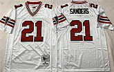 Men's Atlanta Falcons #21 Deion Sanders White Throwback Stitched Football Jerseys,baseball caps,new era cap wholesale,wholesale hats