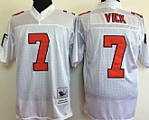 Men's Atlanta Falcons #7 Michael Vick White Throwback Stitched Football Jersey,baseball caps,new era cap wholesale,wholesale hats