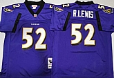 Men's Baltimore Ravens #52 Ray Lewis Purple Throwback Stitched Football Jersey,baseball caps,new era cap wholesale,wholesale hats