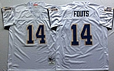 Men's Los Angeles Chargers #14 Dan Fouts White Throwback Stitched Football Jersey,baseball caps,new era cap wholesale,wholesale hats