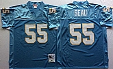 Men's Los Angeles Chargers #55 Junior Seau Light Blue Throwback Stitched Football Jersey,baseball caps,new era cap wholesale,wholesale hats