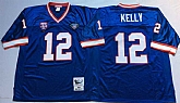 Men's Buffalo Bills #12 Jim Kelly Blue Throwback Stitched Football Jersey,baseball caps,new era cap wholesale,wholesale hats