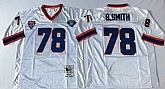 Men's Buffalo Bills #78 Bruce Smith White Throwback Stitched Football Jersey,baseball caps,new era cap wholesale,wholesale hats