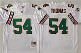 Men's Miami Dolphins #54 Zach Thomas White Throwback Stitched Football Jersey,baseball caps,new era cap wholesale,wholesale hats