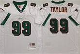 Men's Miami Dolphins #99 Jason Taylor White Throwback Stitched Football Jersey,baseball caps,new era cap wholesale,wholesale hats