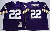 Men's Minnesota Vikings #22 Paul Krause Purple Throwback Stitched Football Jersey,baseball caps,new era cap wholesale,wholesale hats