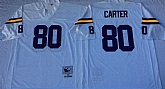 Men's Minnesota Vikings #80 Cris Carter White Throwback Stitched Football Jersey,baseball caps,new era cap wholesale,wholesale hats