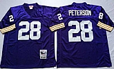Men's Minnesota Vikings #28 Adrian Peterson Purple Throwback Stitched Football Jersey,baseball caps,new era cap wholesale,wholesale hats
