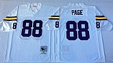 Men's Minnesota Vikings #88 Alan Page White Throwback Stitched Football Jersey,baseball caps,new era cap wholesale,wholesale hats