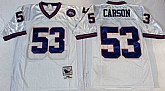 Men's New York Giants #53 Harry Carson White Throwback Stitched Football Jersey,baseball caps,new era cap wholesale,wholesale hats