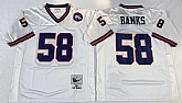 Men's New York Giants #58 Carl Banks White Throwback Stitched Football Jersey,baseball caps,new era cap wholesale,wholesale hats