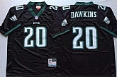 Men's Philadelphia Eagles #20 Brian Dawkins Black Throwback Stitched Football Jersey,baseball caps,new era cap wholesale,wholesale hats