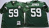 Men's Philadelphia Eagles #59 Seth Joyner Green Throwback Stitched Football Jersey,baseball caps,new era cap wholesale,wholesale hats