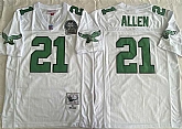Men's Philadelphia Eagles #21 Eric Allen White Throwback Stitched Football Jersey,baseball caps,new era cap wholesale,wholesale hats
