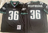 Men's Philadelphia Eagles #36 Brian Westbrook Black Throwback Stitched Football Jersey,baseball caps,new era cap wholesale,wholesale hats