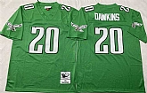 Men's Philadelphia Eagles #20 Brian Dawkins Kelly Green Throwback Stitched Football Jersey,baseball caps,new era cap wholesale,wholesale hats