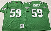 Men's Philadelphia Eagles #59 Seth Joyner Kelly Green Throwback Stitched Football Jersey,baseball caps,new era cap wholesale,wholesale hats