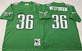 Men's Philadelphia Eagles #36 Brian Westbrook Kelly Green Throwback Stitched Football Jersey,baseball caps,new era cap wholesale,wholesale hats