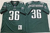 Men's Philadelphia Eagles #36 Brian Westbrook Green Throwback Stitched Football Jersey,baseball caps,new era cap wholesale,wholesale hats