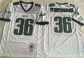 Men's Philadelphia Eagles #36 Brian Westbrook White Throwback Stitched Football Jersey,baseball caps,new era cap wholesale,wholesale hats