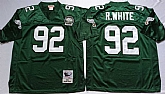 Men's Philadelphia Eagles #92 Reggie White Green Throwback Stitched Football Jersey,baseball caps,new era cap wholesale,wholesale hats