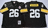 Men's Pittsburgh Steelers #26 Rod Woodson Black Throwback Stitched Football Jersey,baseball caps,new era cap wholesale,wholesale hats