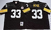 Men's Pittsburgh Steelers #33 Merril Hoge Black Throwback Stitched Football Jersey,baseball caps,new era cap wholesale,wholesale hats