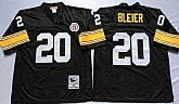 Men's Pittsburgh Steelers #20 Rocky Bleier Black Throwback Stitched Football Jersey,baseball caps,new era cap wholesale,wholesale hats