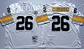 Men's Pittsburgh Steelers #26 Rod Woodson White Throwback Stitched Football Jersey,baseball caps,new era cap wholesale,wholesale hats