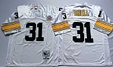 Men's Pittsburgh Steelers #31 Donnie Shell White Throwback Stitched Football Jersey,baseball caps,new era cap wholesale,wholesale hats