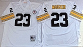 Men's Pittsburgh Steelers #23 Mike Wagner White Throwback Stitched Football Jersey,baseball caps,new era cap wholesale,wholesale hats