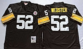 Men's Pittsburgh Steelers #52 Mike Webster Black Throwback Stitched Football Jersey,baseball caps,new era cap wholesale,wholesale hats