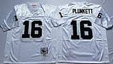 Men's Raiders #16 Jim Plunkett White Throwback Stitched Football Jersey,baseball caps,new era cap wholesale,wholesale hats