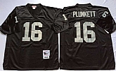Men's Raiders #16 Jim Plunkett Black Throwback Stitched Football Jersey,baseball caps,new era cap wholesale,wholesale hats