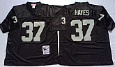 Men's Raiders #37 Lester Hayes Black Throwback Stitched Football Jersey,baseball caps,new era cap wholesale,wholesale hats
