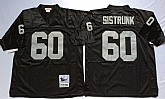Men's Raiders #60 Otis Sistrunk Black Throwback Stitched Football Jersey,baseball caps,new era cap wholesale,wholesale hats