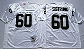 Men's Raiders #60 Otis Sistrunk White Throwback Stitched Football Jersey,baseball caps,new era cap wholesale,wholesale hats