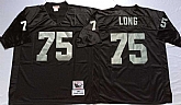 Men's Raiders #75 Howie Long Black Throwback Stitched Football Jersey,baseball caps,new era cap wholesale,wholesale hats