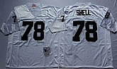 Men's Raiders #78 Art Shell White Throwback Stitched Football Jersey,baseball caps,new era cap wholesale,wholesale hats