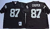 Men's Raiders #87 Dave Casper Black Throwback Stitched Football Jersey,baseball caps,new era cap wholesale,wholesale hats