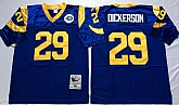 Men's Rams #29 Eric Dickerson Blue Throwback Stitched Football Jersey,baseball caps,new era cap wholesale,wholesale hats