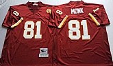 Men's Redskins #81 Art Monk Red Throwback Stitched Football Jersey,baseball caps,new era cap wholesale,wholesale hats