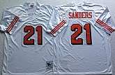 Men's San Francisco 49ers #21 Deion Sanders White 75th Throwback Stitched Football Jersey,baseball caps,new era cap wholesale,wholesale hats