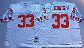 Men's San Francisco 49ers #33 Roger Craig White Throwback Stitched Football Jersey,baseball caps,new era cap wholesale,wholesale hats