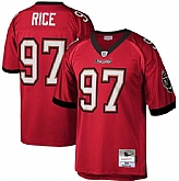 Men's Tampa Bay Buccaneers #97 Simeon Rice Red Throwback Stitched Football Jersey Dzhi,baseball caps,new era cap wholesale,wholesale hats