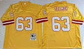 Men's Tampa Bay Buccaneers #63 Lee Roy Selmon Yellow Throwback Stitched Football Jersey,baseball caps,new era cap wholesale,wholesale hats